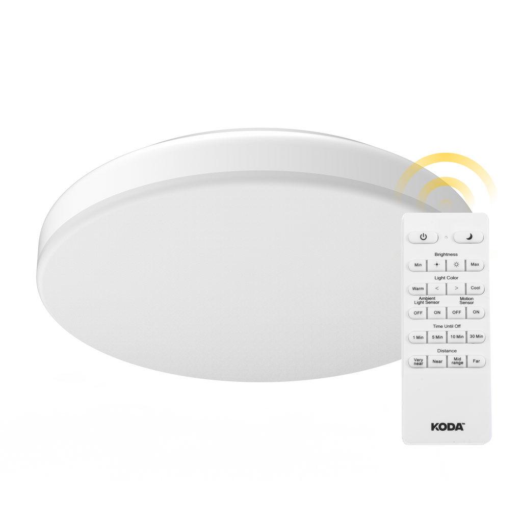 14” LED Ceiling Light with Motion Sensor and Adjustable Color - KODA™