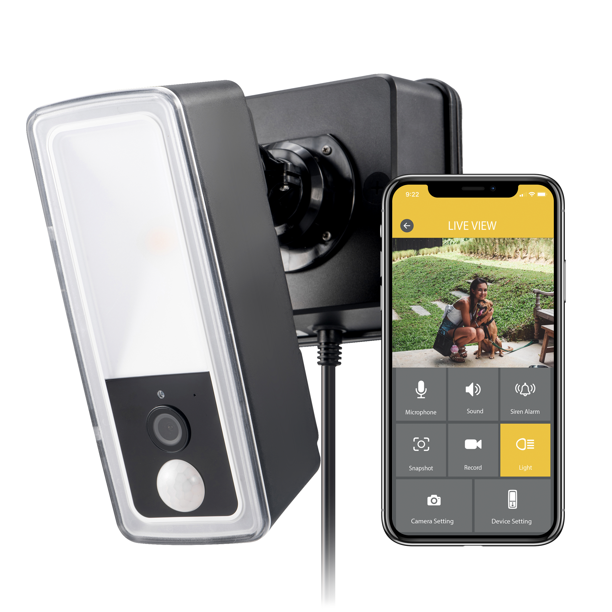 Security Camera with Motion-Activated Floodlight - KODA™