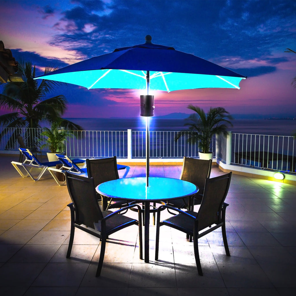 LED Umbrella Patio Light with Solar Charging Panel - KODA™